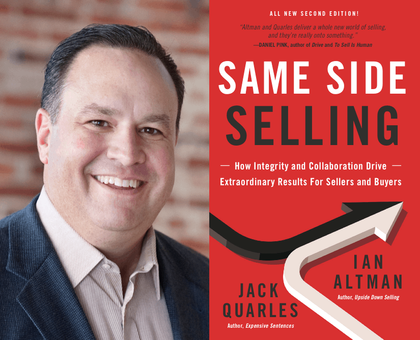 Ian Altman is the bestselling co-author of Same Side Selling. He also the developed the concepts behind The Same Side Selling Academy.
